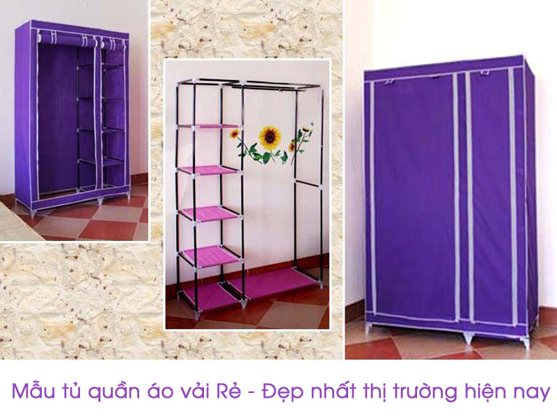 Mẫu tủ quần áo vải Rẻ - Đẹp nhất thị trường hiện nay