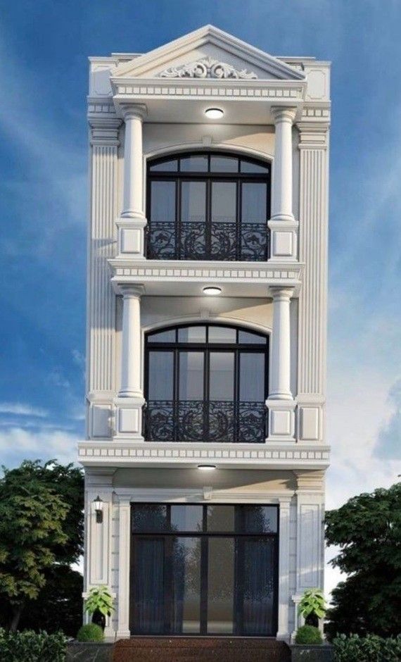 40+ Mẫu mặt tiền nhà phố 5m đẹp độc đáo, hiện đại 21