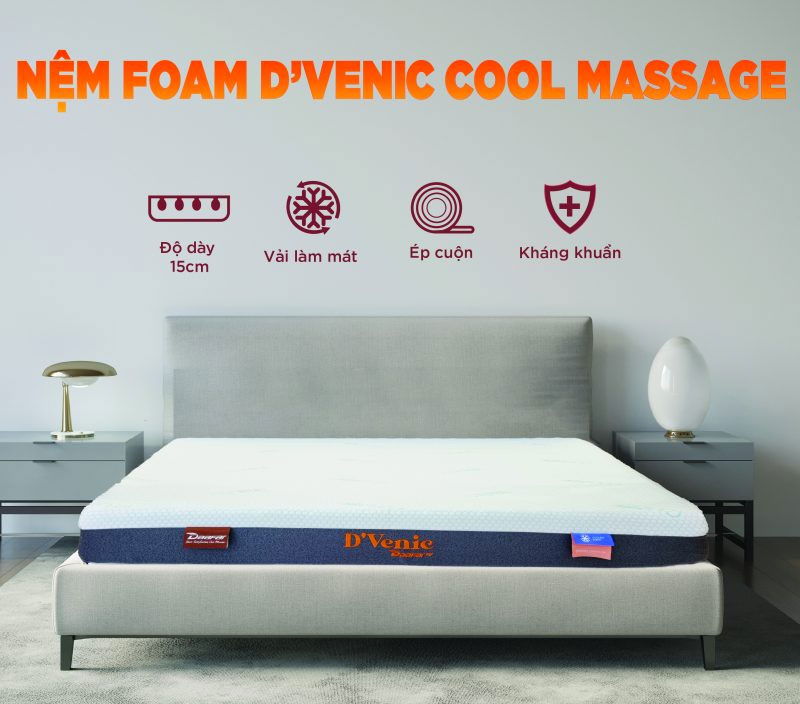 Nệm Foam D'Venic Cool Massage